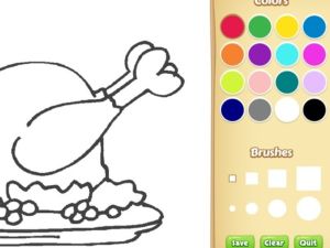 Xogo Libro para colorear de comida para nenos en liña