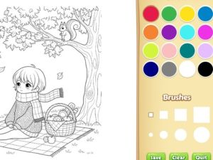 Xogo Libro para colorear acolledor para nenos en liña