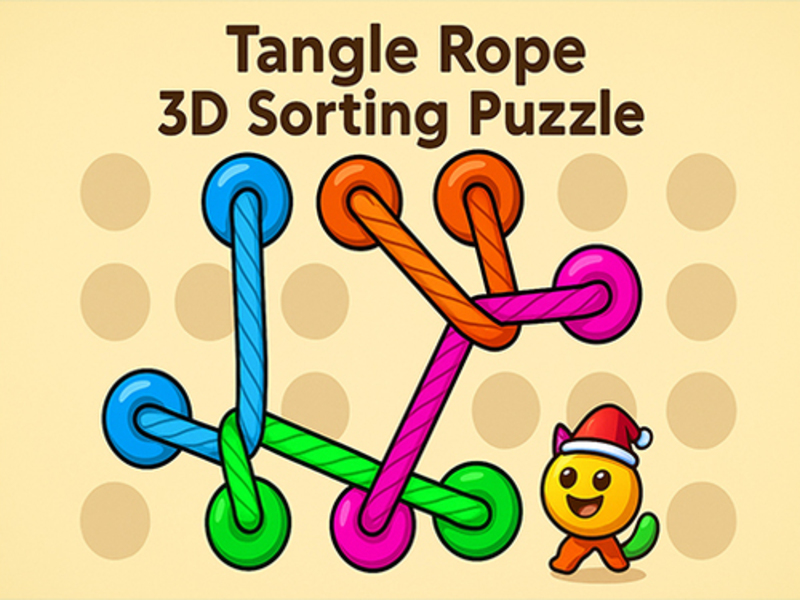 Xogo Hazel Tangle Rope 3D: ordenando o crebacabezas en liña
