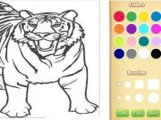 Xogo Libro para colorear tigre en liña