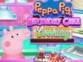 Xogo Peppa Pig Aniversario Cake Cooking  en liña