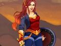 Xogo Amazon Warrior Wonder Woman Vestido en liña