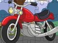 Xogo Dartoon Motorbike Jigsaw en liña