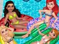 Xogo Flotadores da festa da piscina da princesa  en liña
