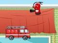 Xogo Carreira tola de camións de bombeiros  en liña