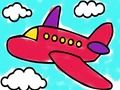 Xogo Libro para colorear de avión  en liña