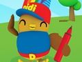 Xogo Didi e os amigos: libro para colorear  en liña