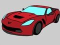 Xogo Coches americanos: libro para colorear  en liña