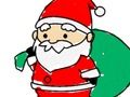 Xogo De volta á escola: color de Papá Noel  en liña