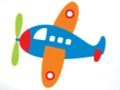 Xogo Avión do libro para colorear  en liña