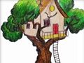 Xogo Libro para colorear de House Tree  en liña