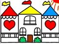 Xogo Volver á escola para colorear DOLLHOUSE  en liña