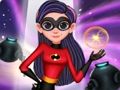 Xogo Discurso de moda violeta de superheroe  en liña