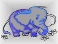 Xogo Bebé Elefante para colorear  en liña