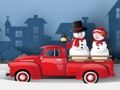 Xogo Camións de Nadal rompecabezas en liña