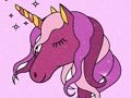 Xogo Unicornio para colorear  en liña