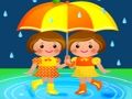 Xogo Puzzle de día chuvioso para nenos  en liña