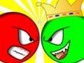 Xogo Bola vermella contra rei verde  en liña