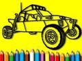 Xogo De volta ao cole: libro para colorear de coches de rally  en liña
