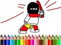 Xogo Volta á escola: libro para colorear heroe  en liña