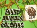 Xogo Animais Funky para colorear  en liña