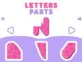 Xogo Partes de letras  en liña