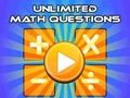 Xogo Preguntas matemáticas ilimitadas  en liña