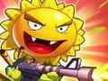 Xogo Zombies Gun War of Plants Evolution en liña