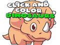 Xogo Fai clic e colorea os dinosauros  en liña
