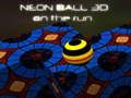 Xogo Neon Ball 3d en fuga  en liña