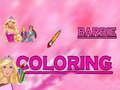 Xogo Barbie para colorear  en liña