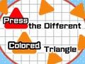 Xogo Preme o triángulo de cores diferentes  en liña