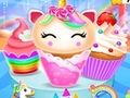 Xogo Deseño de cociña de cupcakes de serea de unicornio  en liña