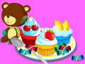 Xogo Cociñando cupcakes de cores  en liña
