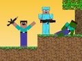 Xogo Noob vs Pro: Apocalipse zombi en liña