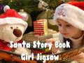 Xogo Rompecabezas de nena do libro de contos de Papá Noel  en liña