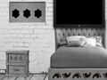 Xogo House Escape en branco e negro  en liña