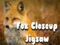 Xogo Fox Closeup Jigsaw en liña