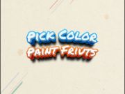 Xogo Escolle froitas de pintura de cor  en liña