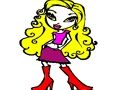 Xogo Colorear Bratz fácil  en liña