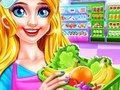Xogo Limpeza de nenas do supermercado  en liña
