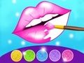 Xogo Xogo para colorear labios con purpurina  en liña