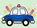 Xogo Fácil de pintar coche de policía  en liña