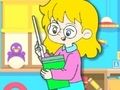 Xogo Libro para colorear: Profesor  en liña