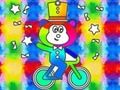 Xogo Libro para colorear: Monkey Rides Monocycle  en liña