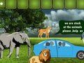 Xogo Escape familiar de animais perigosos  en liña