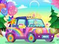 Xogo Decoración Rainbow Car  en liña