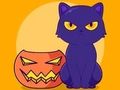 Xogo Libro para colorear: gato de Halloween  en liña