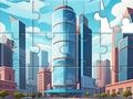 Xogo Crebacabezas: edificios da cidade  en liña