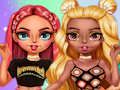 Xogo Desafío Rainbow Girls Dress Up  en liña